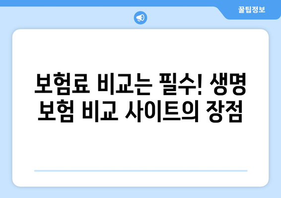 생명 보험 비교 사이트