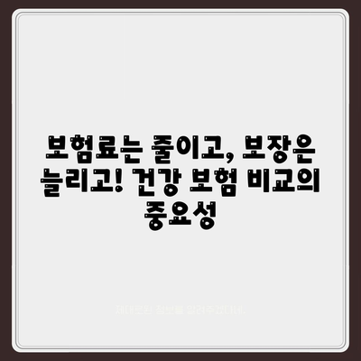 건강 보험 비교 사이트