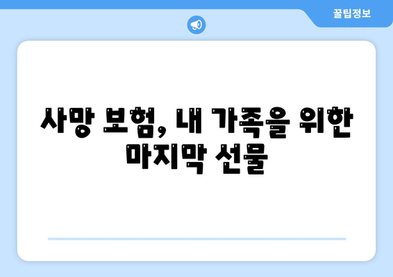 사망 보험