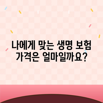 생명 보험 가격