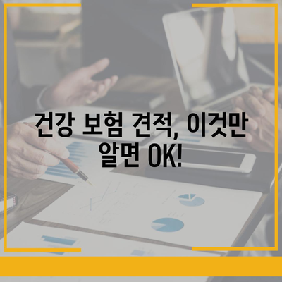 건강 보험 견적