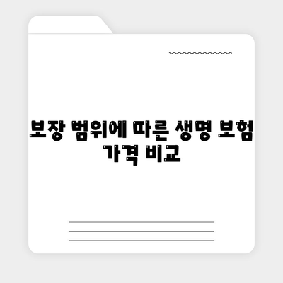 생명 보험 가격