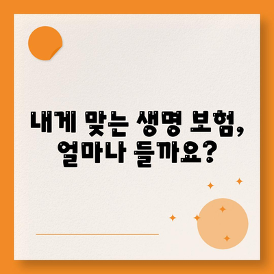 생명 보험 가격