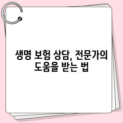 생명 보험 문의