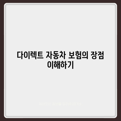 다이렉트 자동차 보험 비교 체크리스트