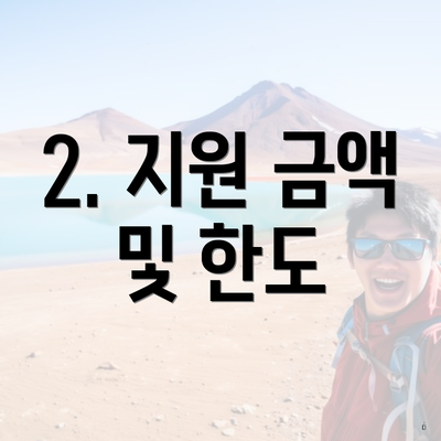2. 지원 금액 및 한도