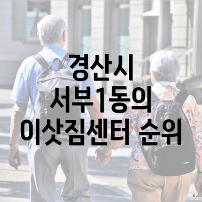 경산시 서부1동의 이삿짐센터 순위