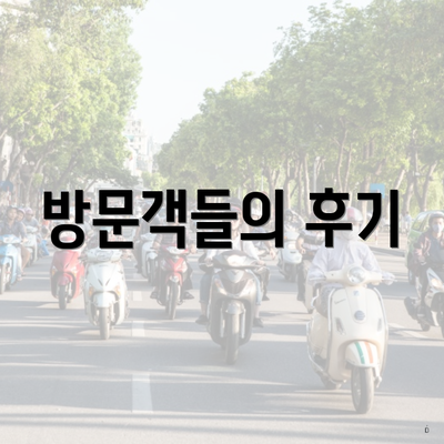 방문객들의 후기