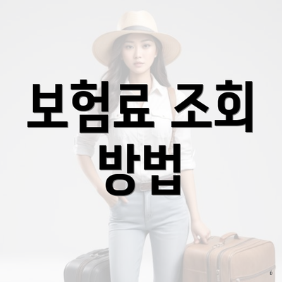 보험료 조회 방법