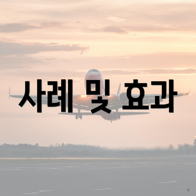 사례 및 효과