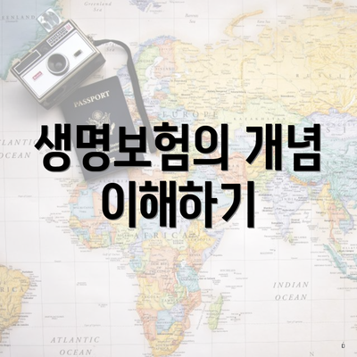 생명보험의 개념 이해하기