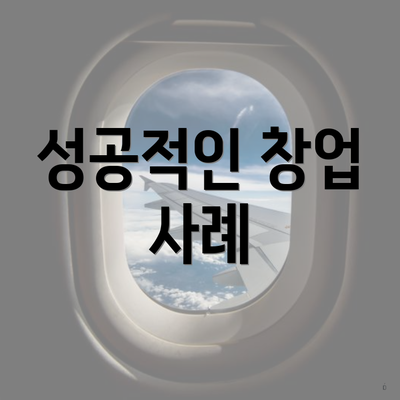 성공적인 창업 사례