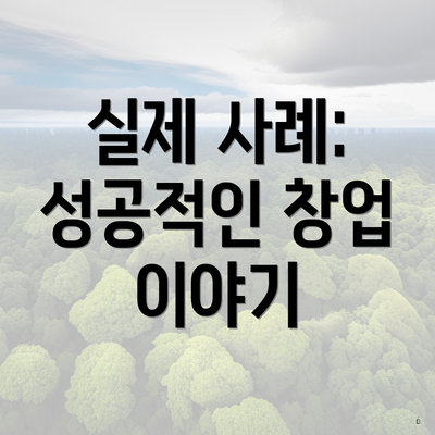 실제 사례: 성공적인 창업 이야기