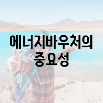 에너지바우처의 중요성