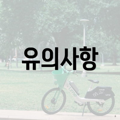 유의사항