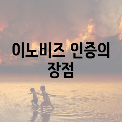 이노비즈 인증의 장점
