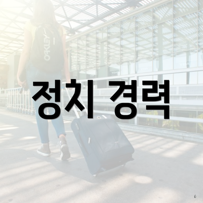 정치 경력