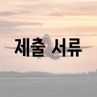 제출 서류