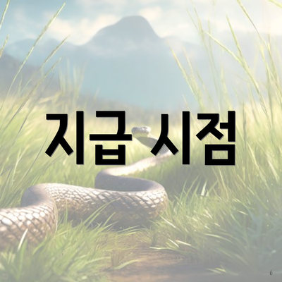 지급 시점