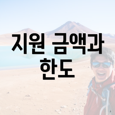 지원 금액과 한도