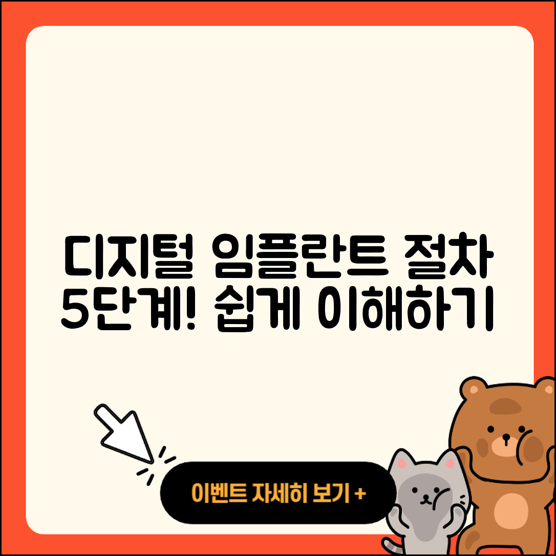 디지털 임플란트 절차 5단계 쉽게 이해하기